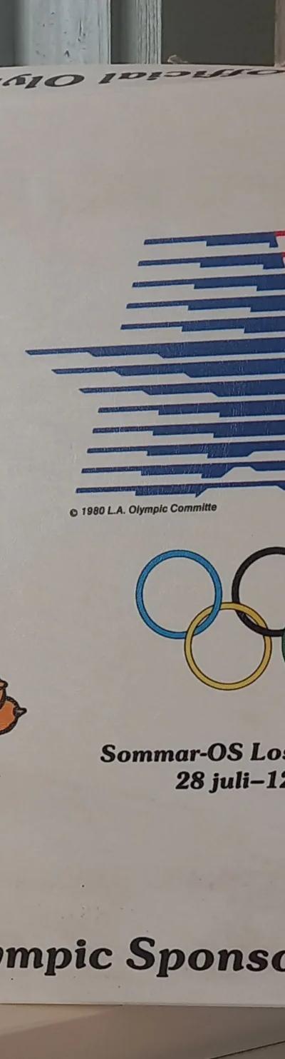 Los Angeles 1984 OS-affisch med Sam the Olympic Eagle